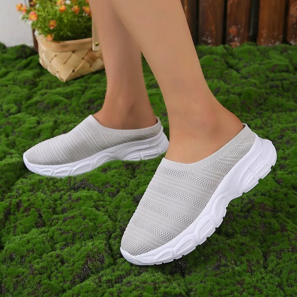 Breathable Mesh Round Toe Slip-Ons, image 9