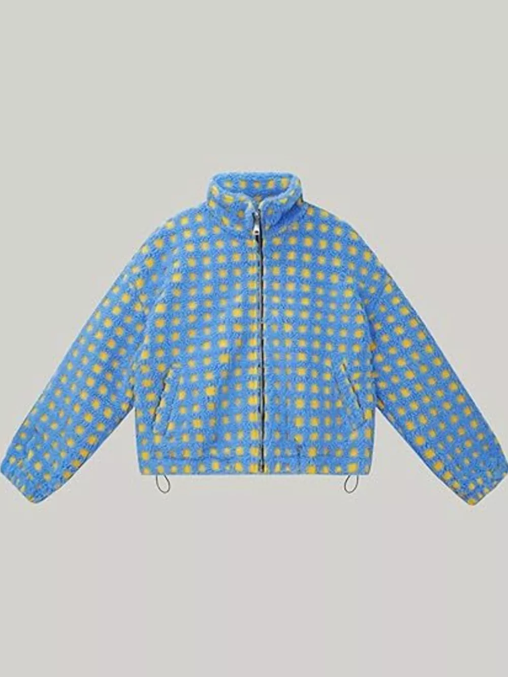 Plaid Zip Up Sherpa Jacket, image 12