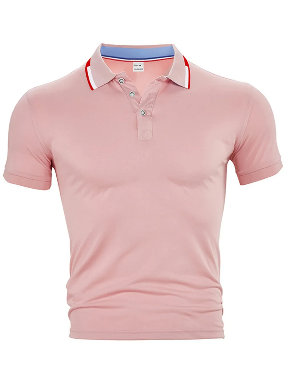 Men's Full Size Button Detail Short Sleeve Polo Plus Size, image 11