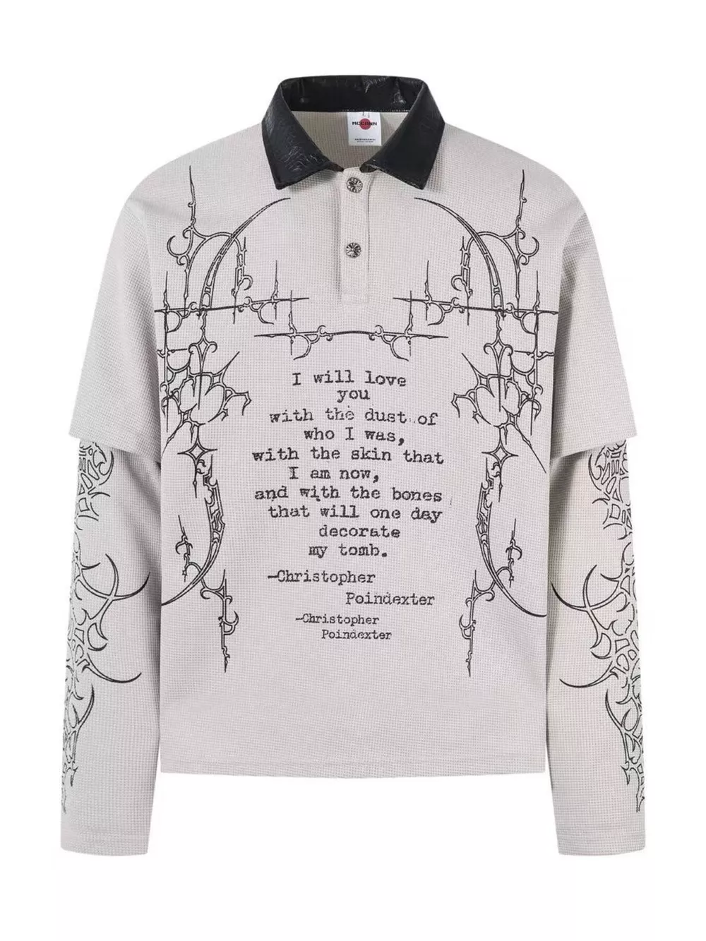 Men's Printed Polo Collar Long Sleeve Top, image 17