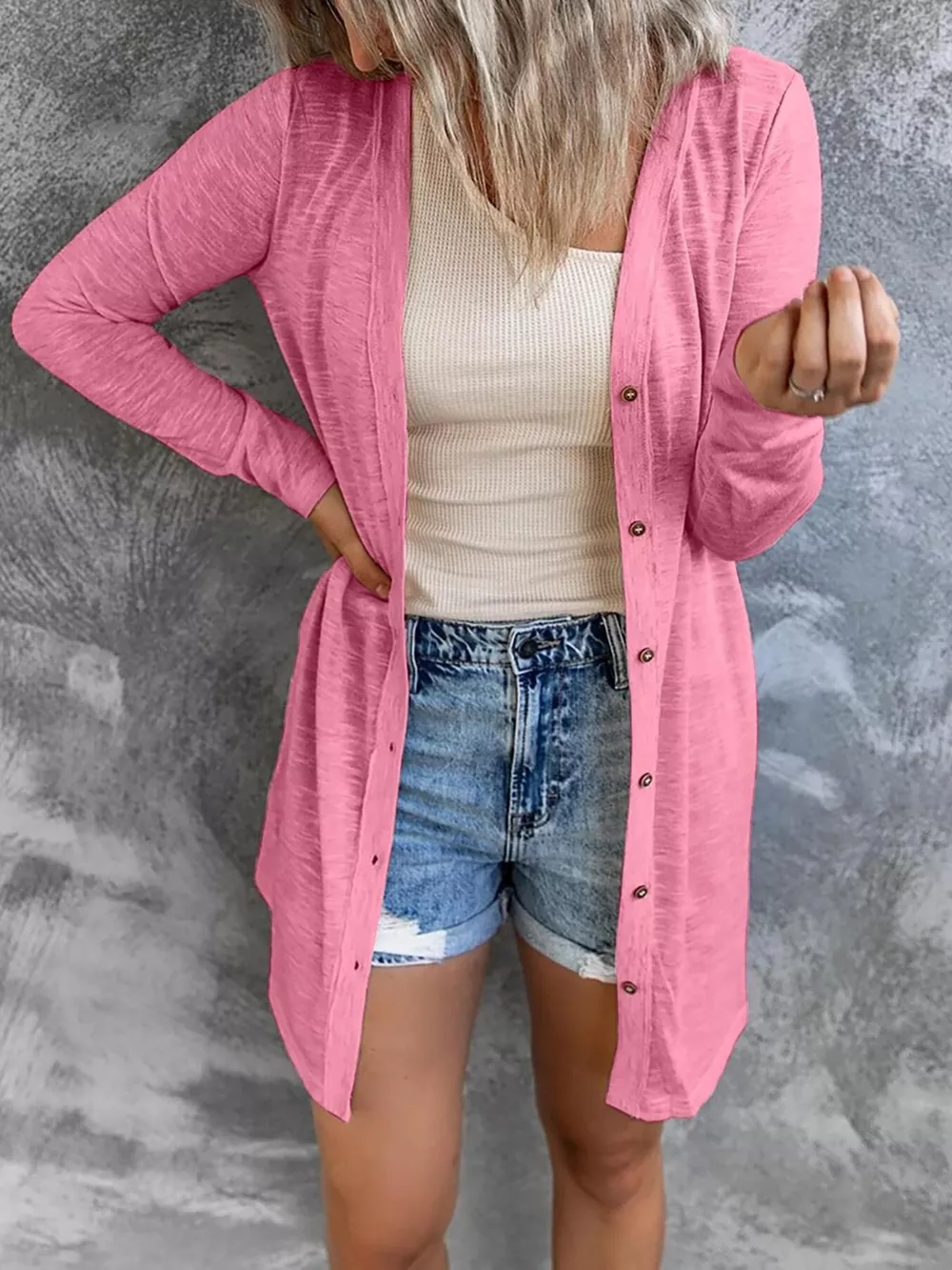 Lightweight Button-Down Cardigan, image 9