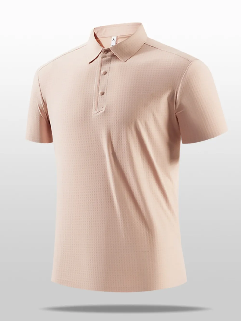 Men's Plus Size Short Sleeve Textured Polo, image 3
