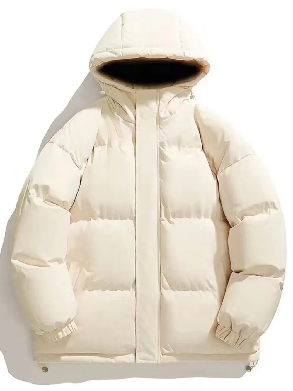 Men's Plus Size Zip Up Hooded Winter Coat, image 4