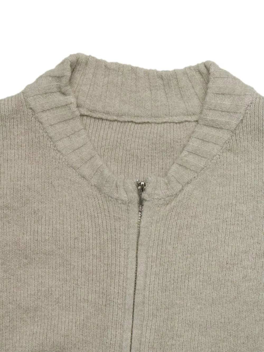 Zip-Up Dropped Shoulder Cardigan, image 6