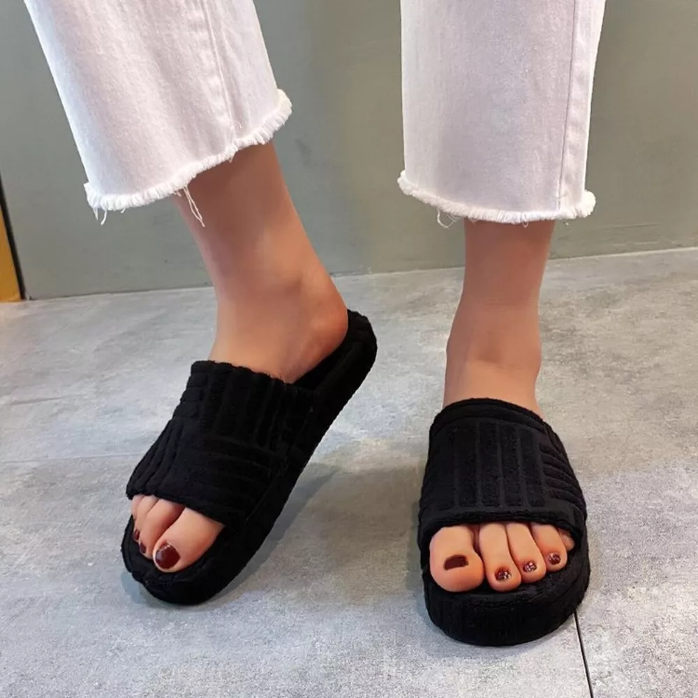 Open Toe Platform Slippers, image 5