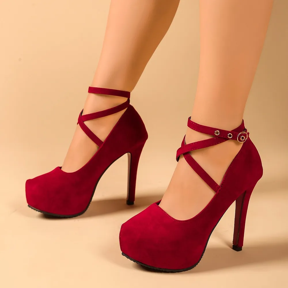 Ankle Strap High Heel Pumps, image 6