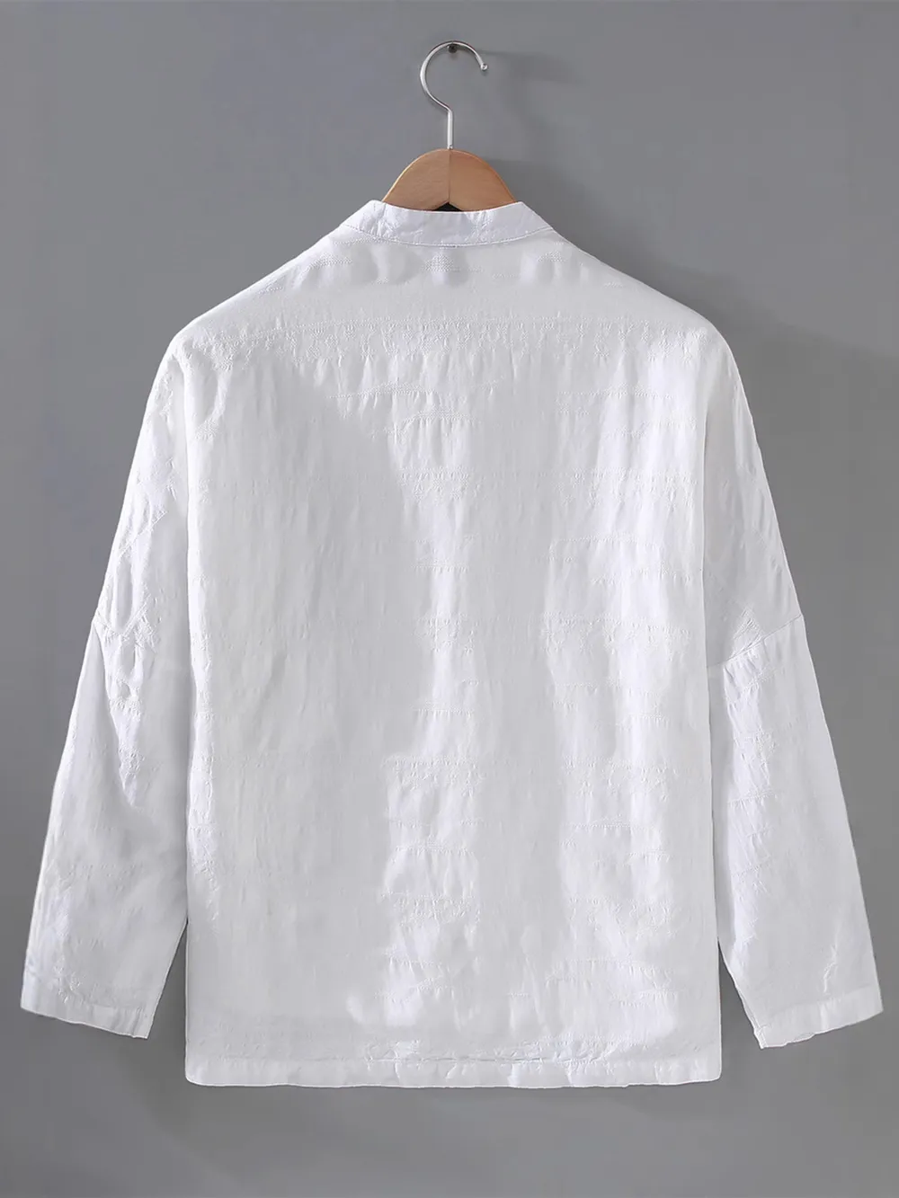 Men's Plus Size Button Up Long Sleeve Shirt, image 3