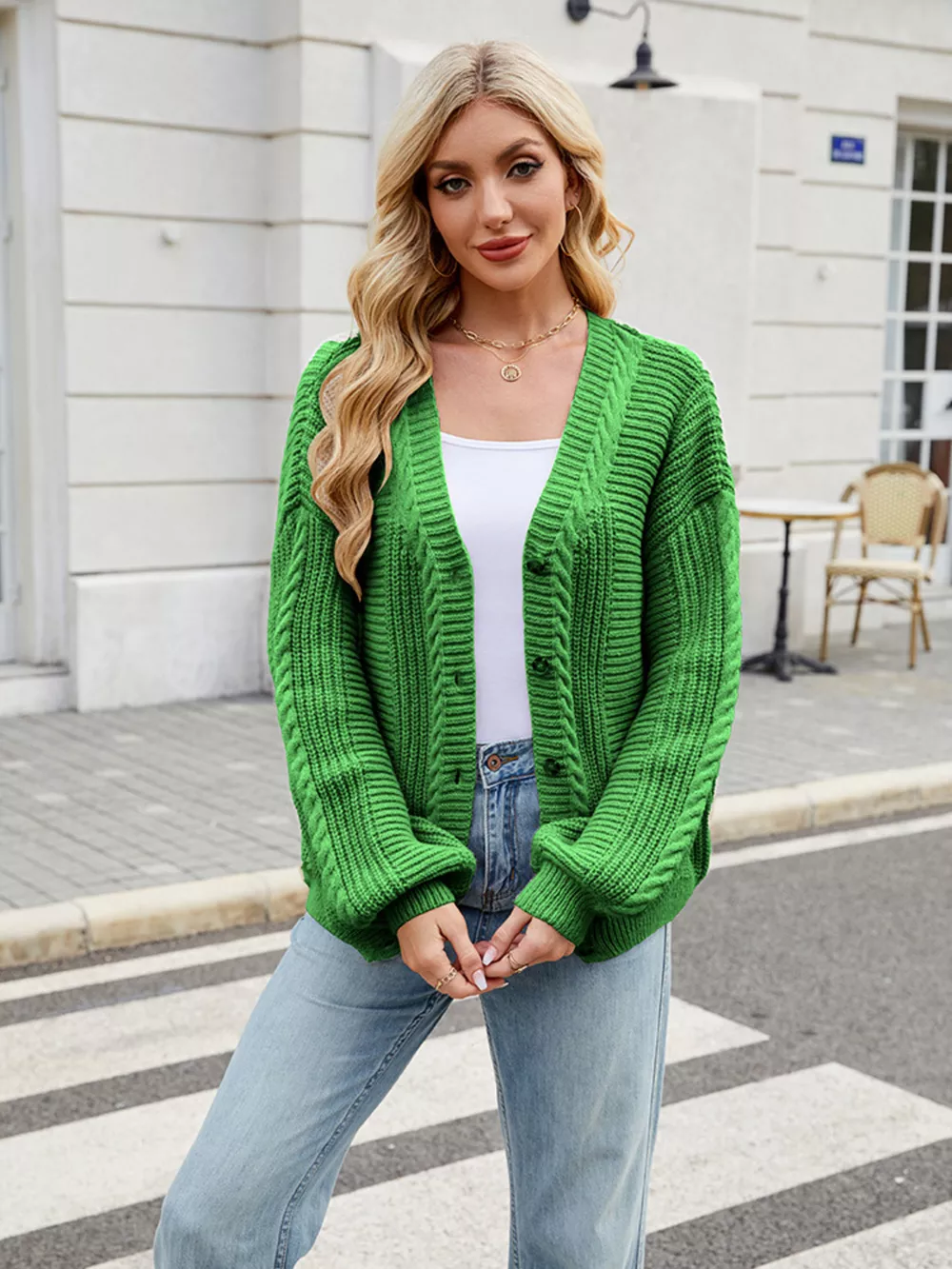 Button Up Long Sleeve Cardigan, image 6