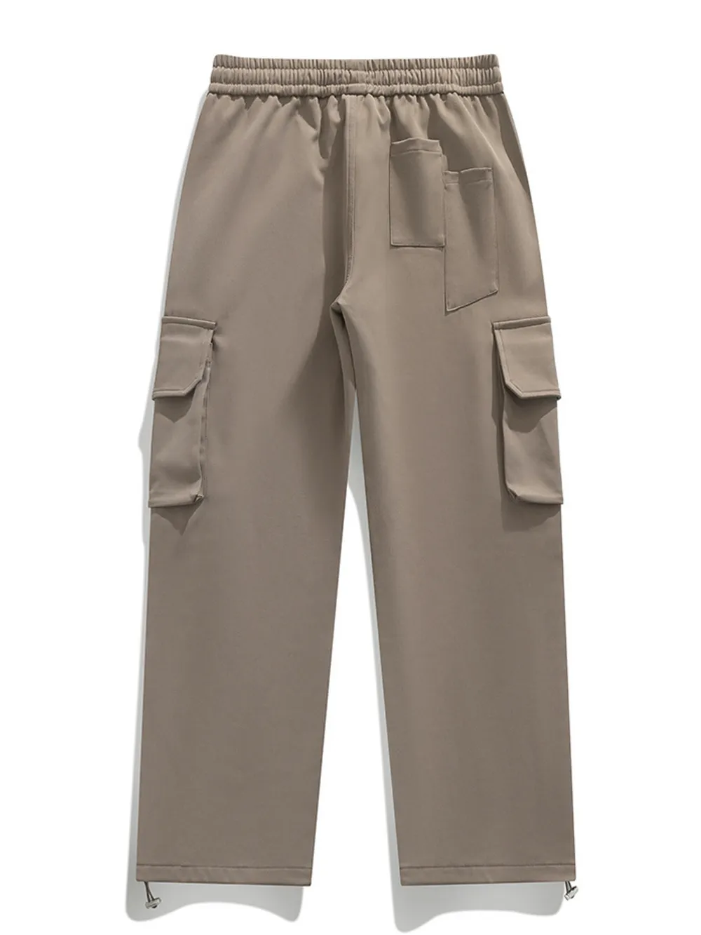 Men's Plus Size Loose Fit Cargo Pants with Drawstring, image 11