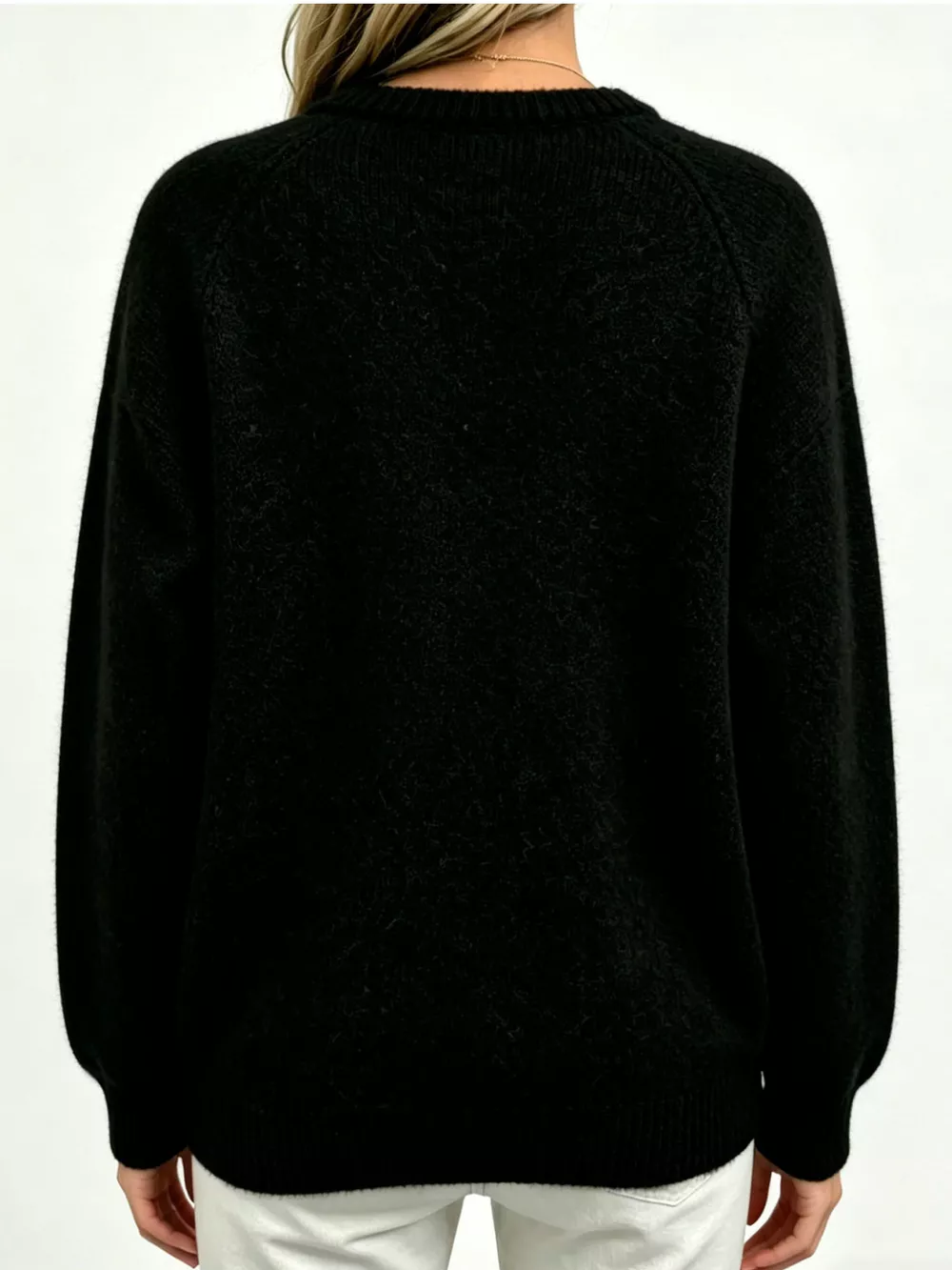 Deer Pattern Raglan Sleeve Sweater, image 9