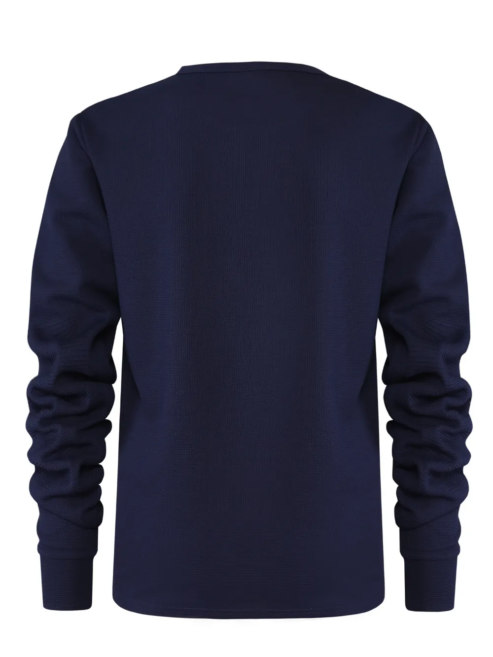 Men's Plus Size Waffle Knit Long Sleeve T-Shirt, image 10