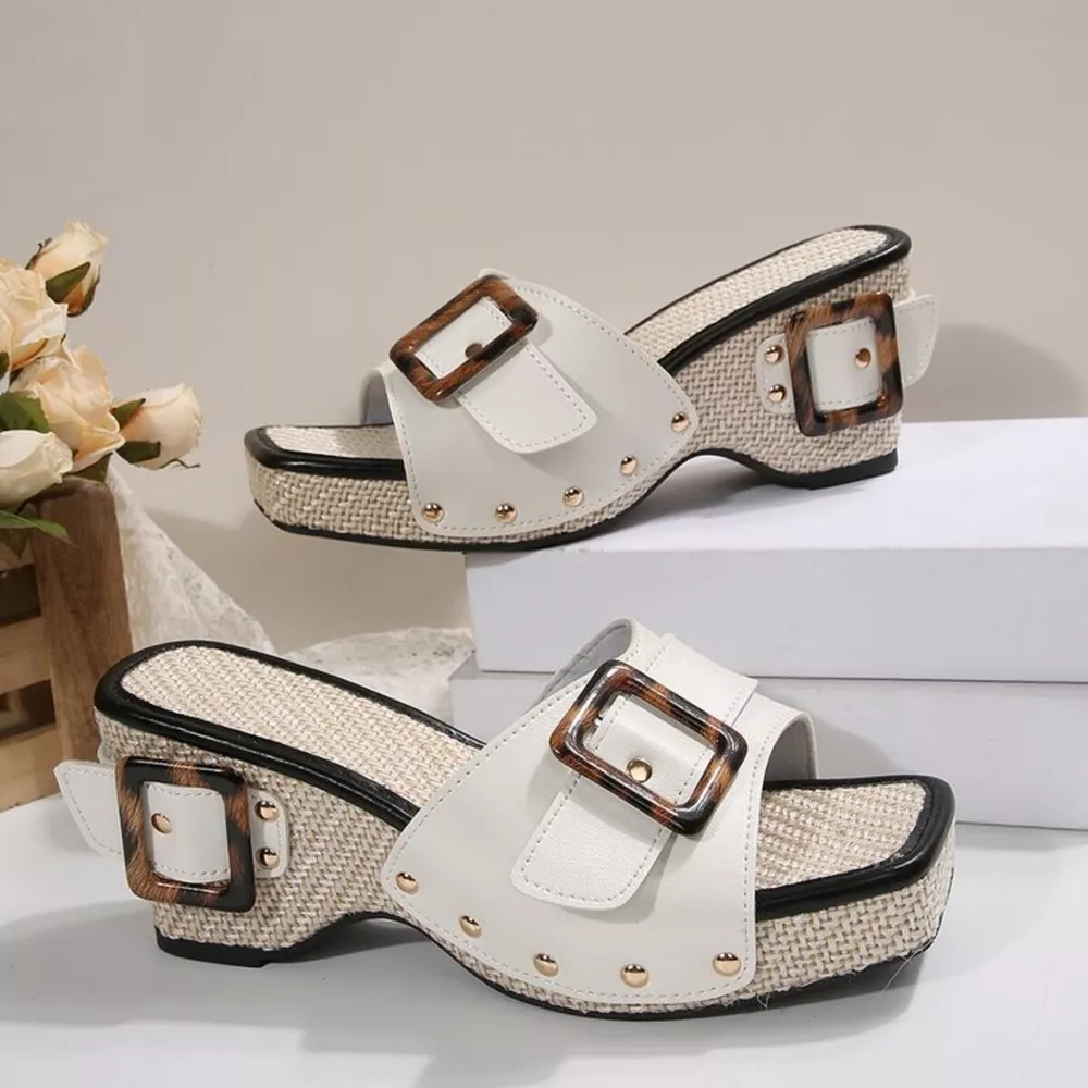 Open Toe Wedge Sandals, image 3