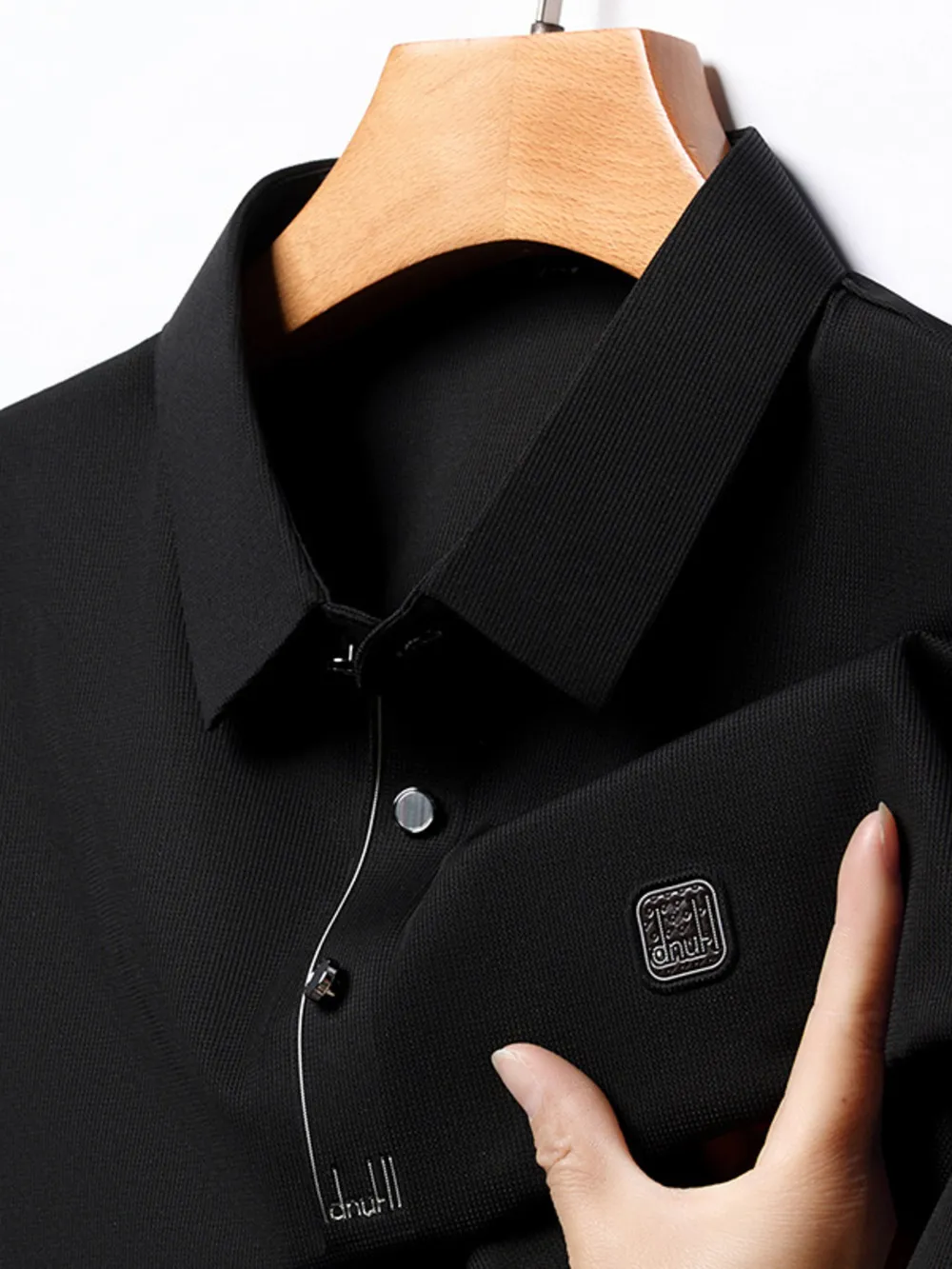 Men's Plus Size Lightweight Breathable Collared Neck Polo, image 6