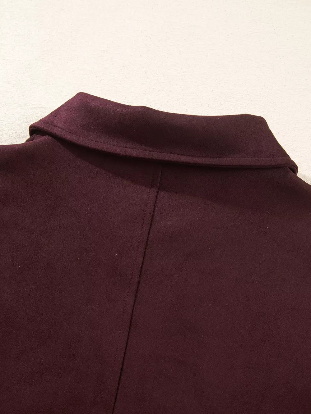 Zip-up Metal Placket Collar Long Sleeve Jacket, image 8