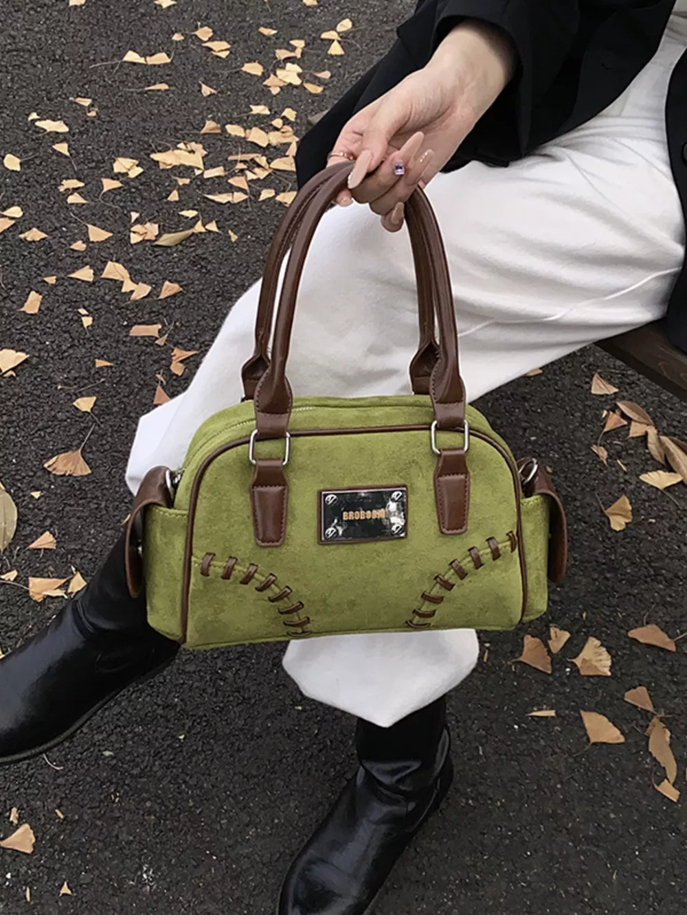 Vintage Top Handle Crossbody Bag, image 10