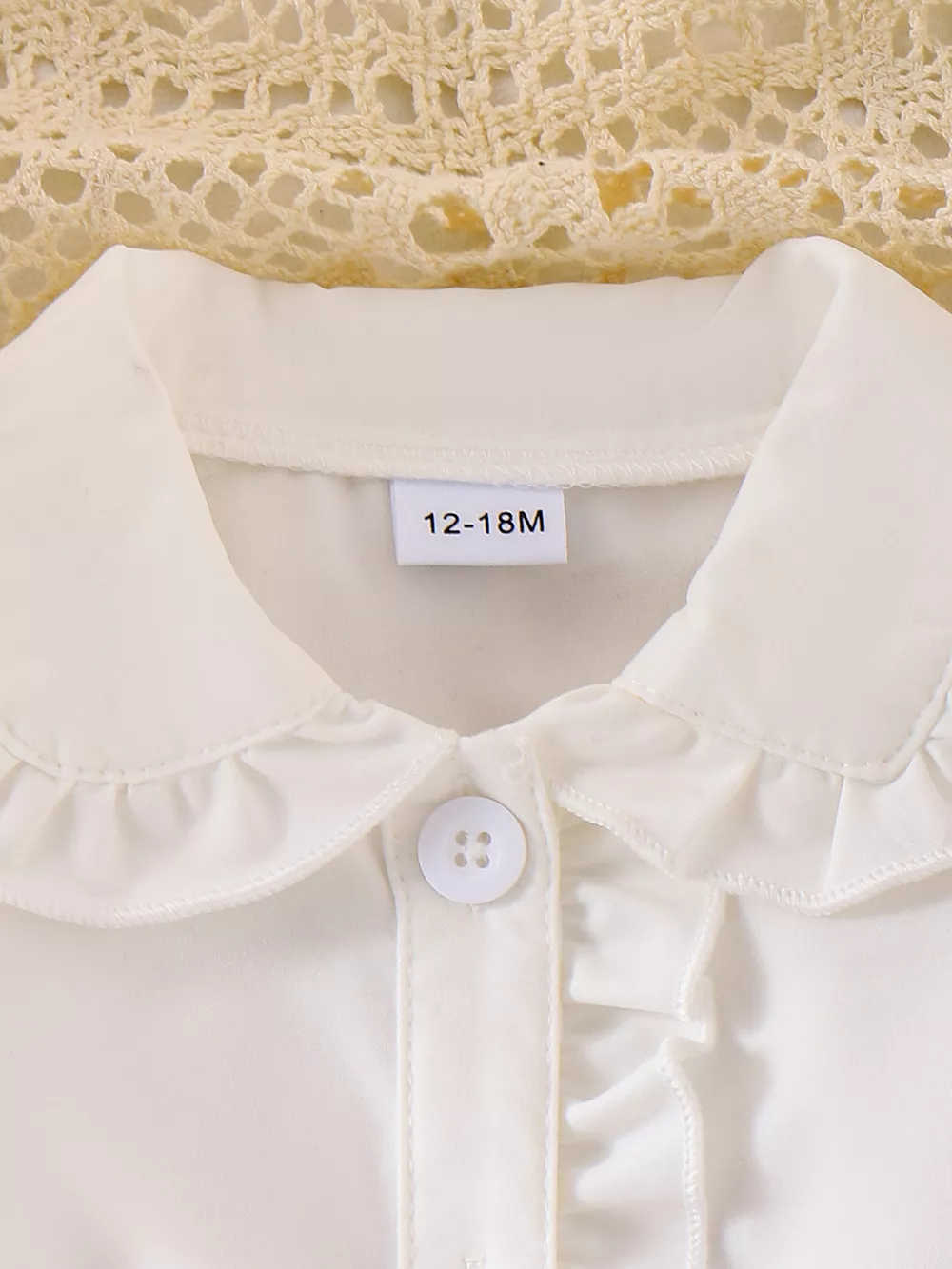 Children's Gingham Ruffle Collar Sleeveless Shirt, image 17