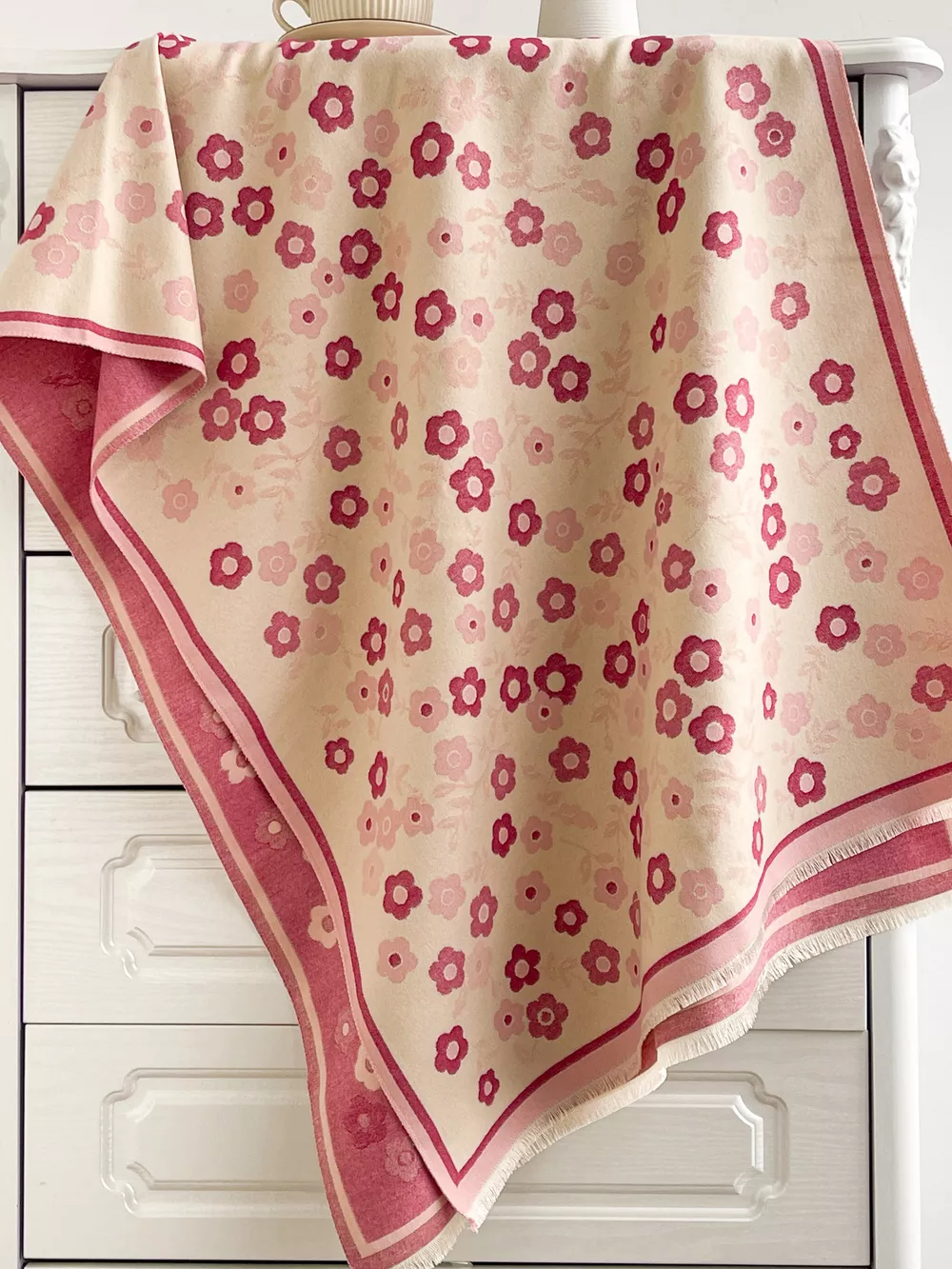 Floral Print Warm Winter Scarf, image 5