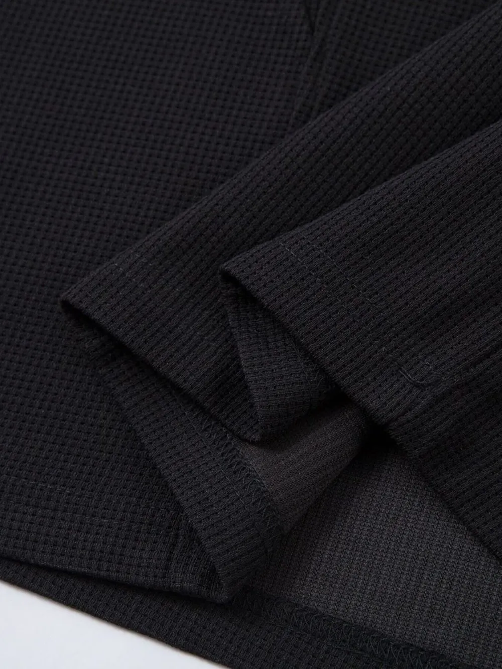 Men's Henley Structured Waffle-Knit T-Shirt, image 8
