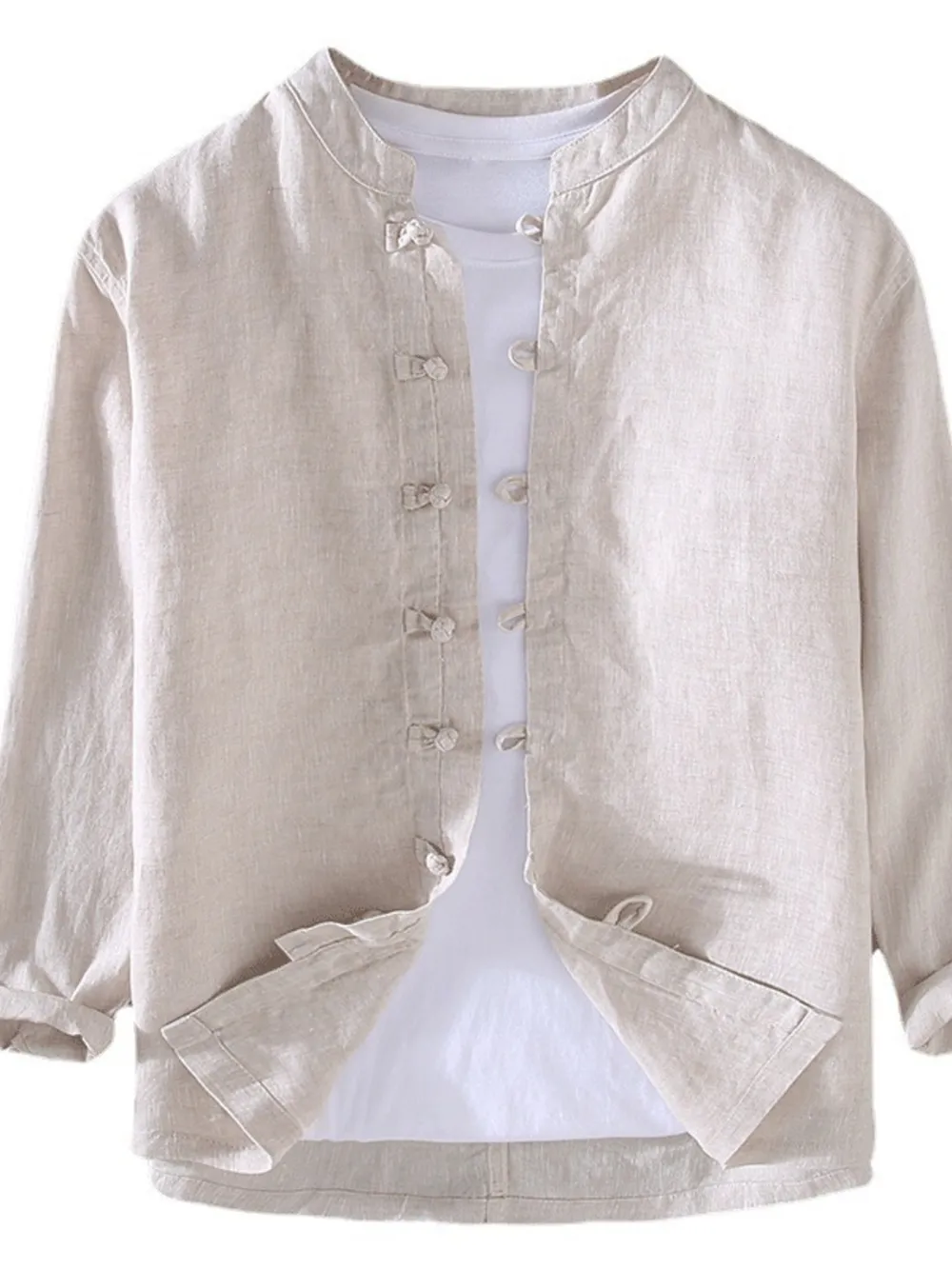 Men's Plus Size Button Up Long Sleeve Shirt, image 4