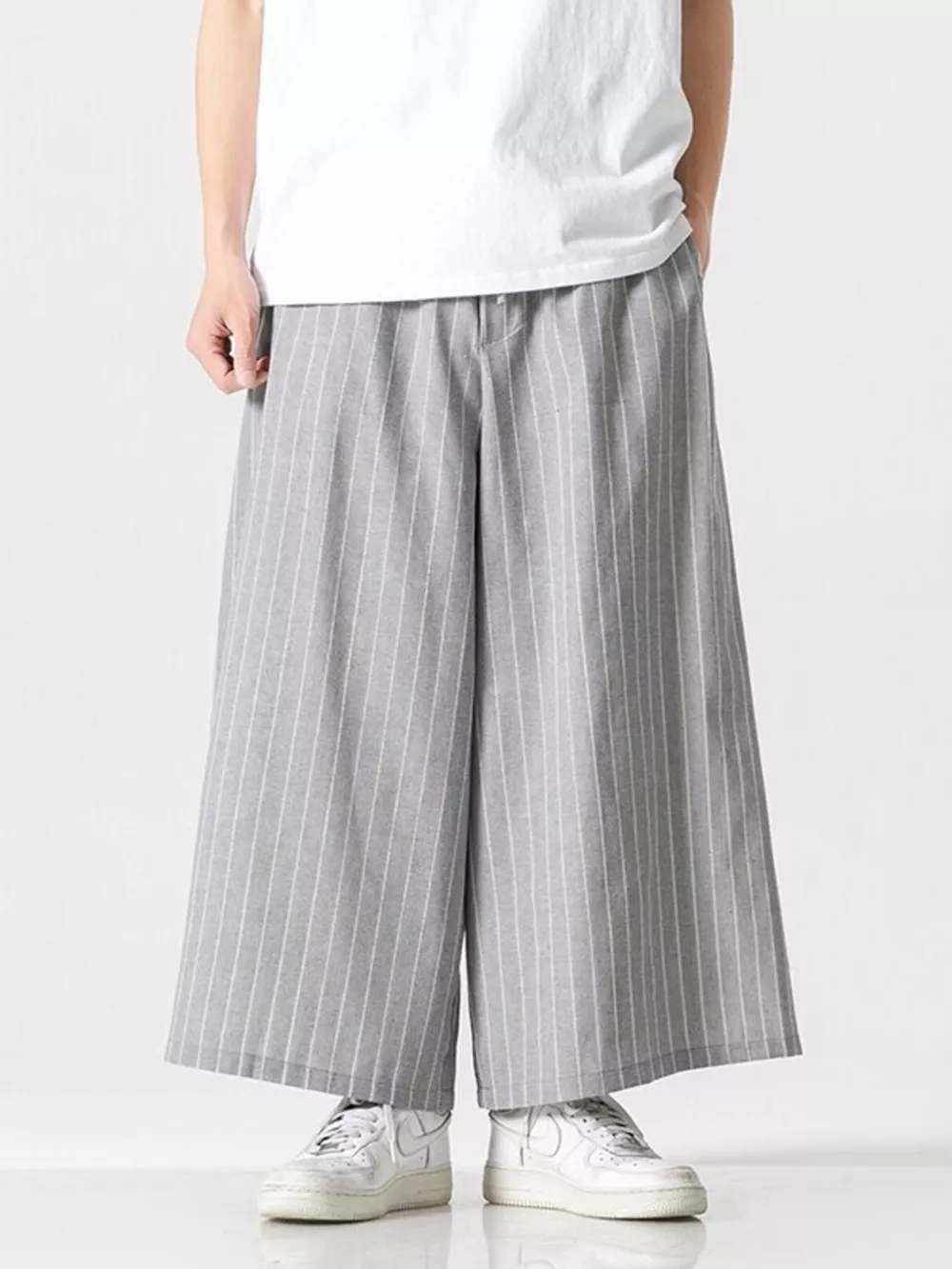Men's Plus Size Wide Leg Casual Pants, image 6