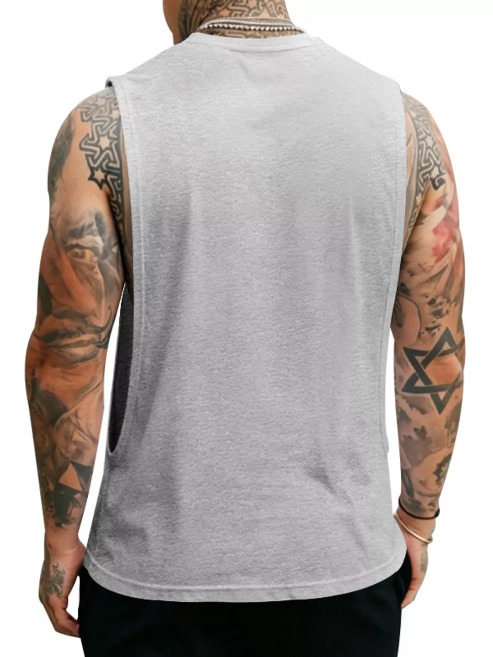 Men's Full Size Round Neck Tank Top Plus Size, image 6