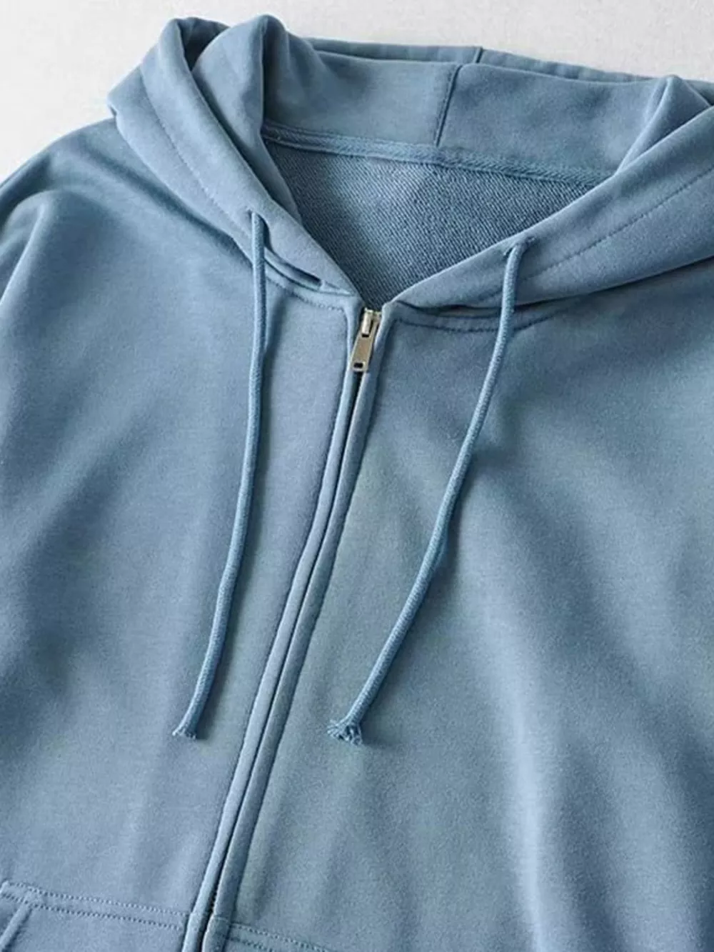 Casual Loose Zip-Up Hoodie, image 2