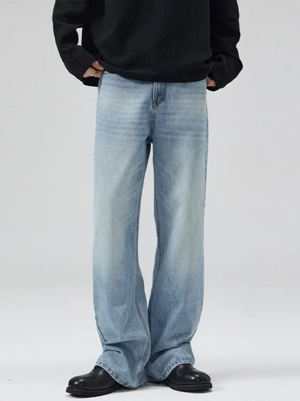 Men's Full Size Wide Leg Jeans Plus Size