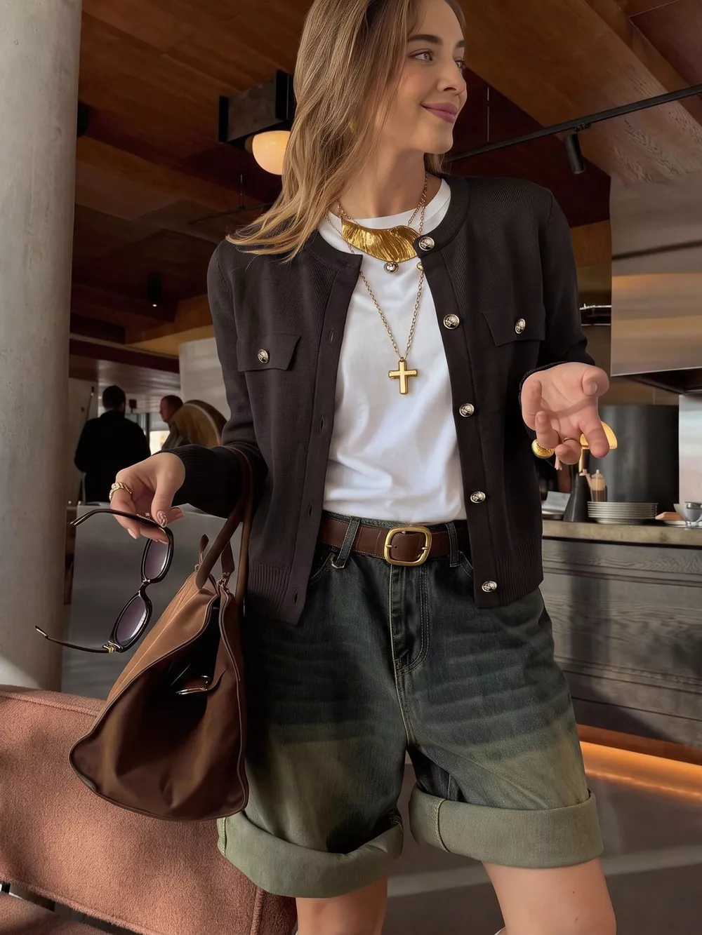 Button Down Long Sleeve Cardigan, image 4