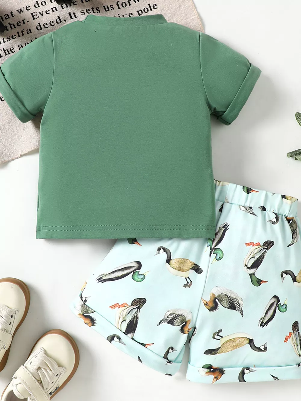 Children's Mama' Boy Graphic Casual Tee and Shorts Set, image 18