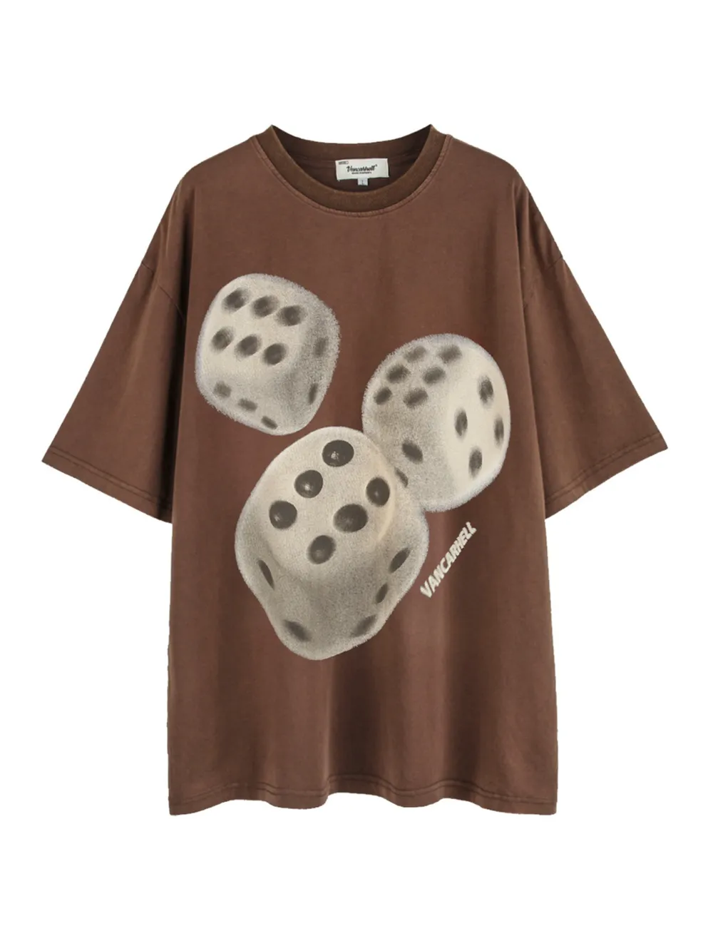 Men's Oversized Graphic Round Neck T-Shirt, image 4