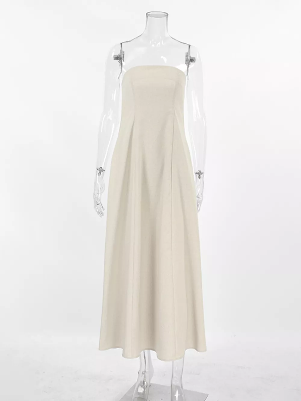 Smocked Back Tube Dress, image 12