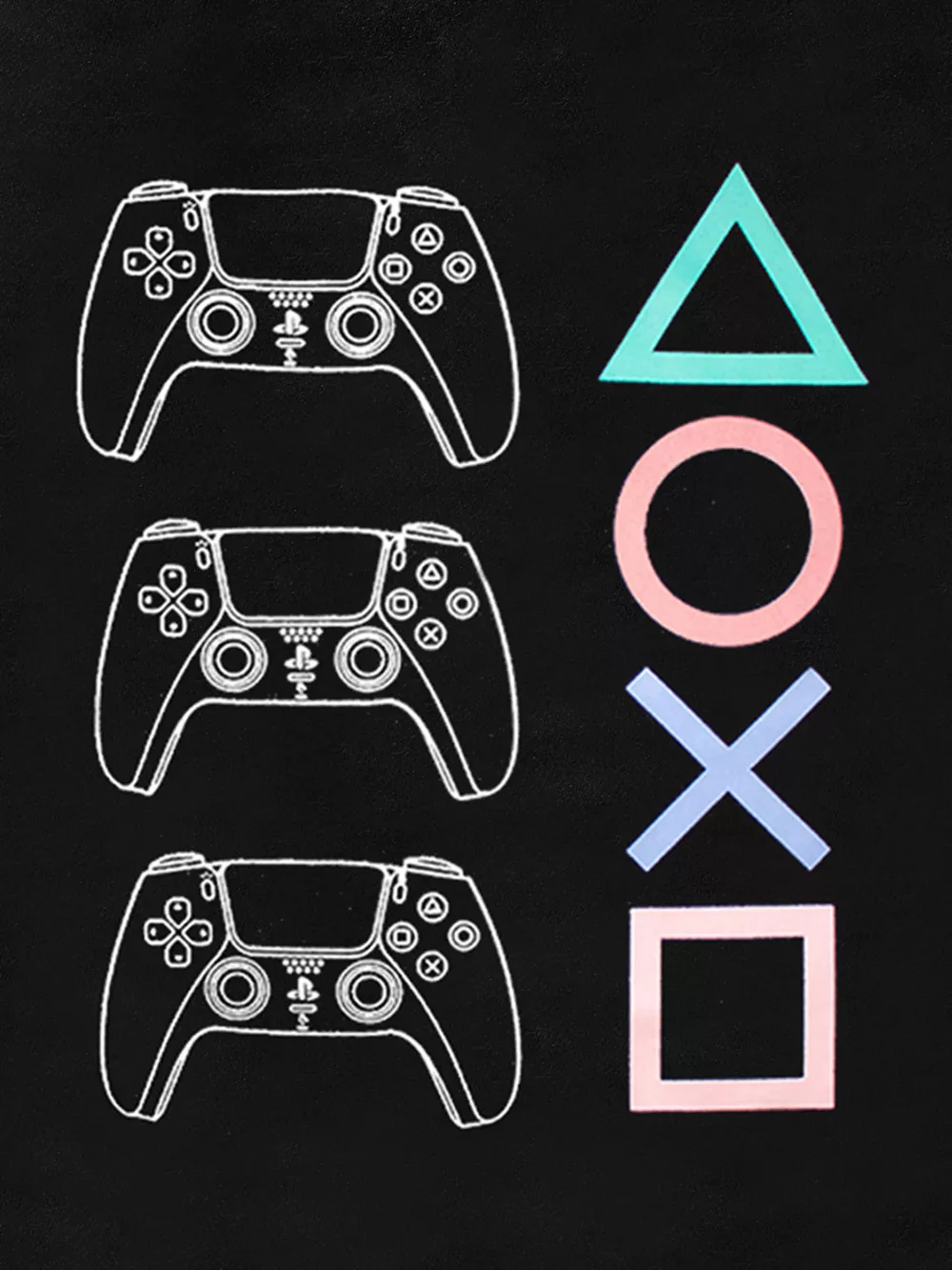 Children's Gaming Controller Graphic Round Neck T-Shirt, image 4