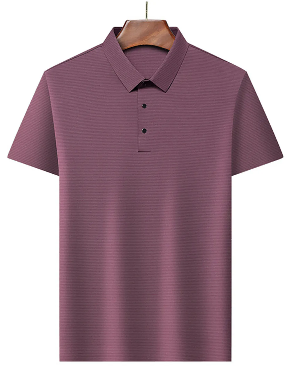 Men's Plus Size Button Detail Short Sleeve Polo, image 8