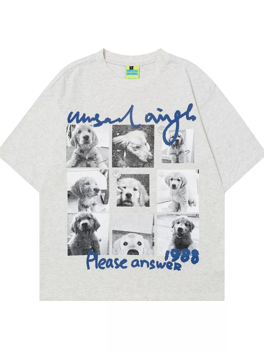 Men's Dog Graphic Oversized T-Shirt, image 2