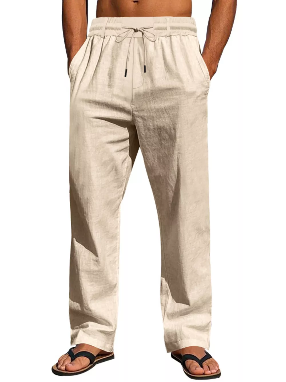 Men's Full Size Drawstring Elastic Waist Loose Fit Pants Plus Size, image 13