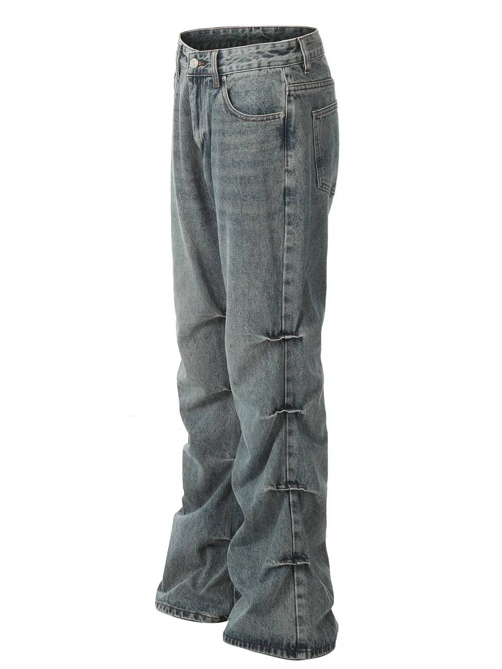 Men's Vintage Washed Flare Jeans, image 2