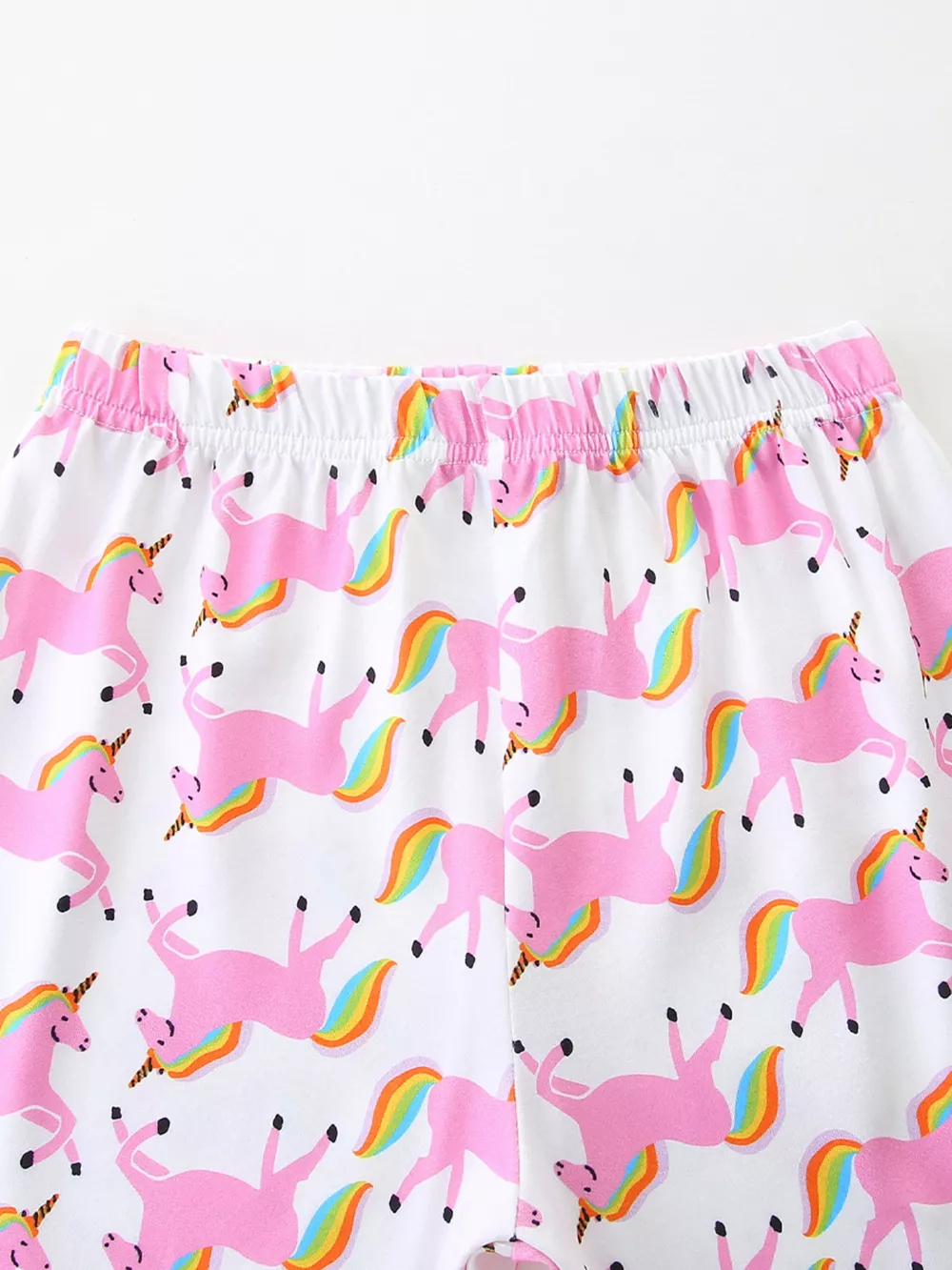 Children's Unicorn Print Short Sleeve Tee and Shorts Set, image 5