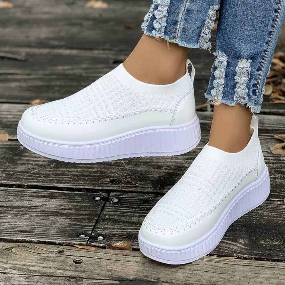 Round Toe Platform Slip-Ons, image 17