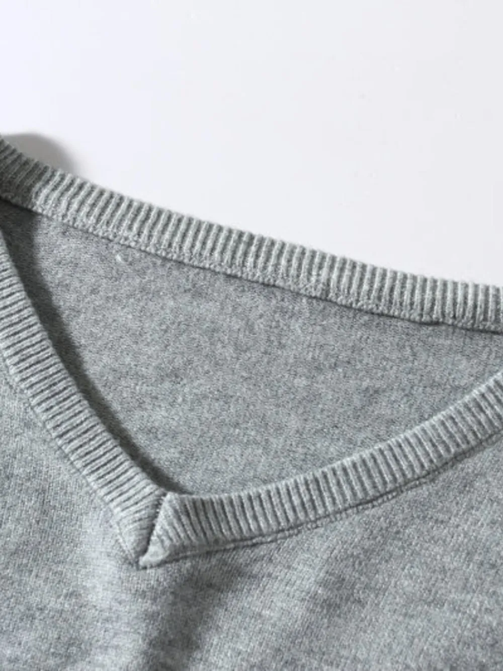 Men's Plus Size Ribbed Hem Long Sleeve Sweater, image 4