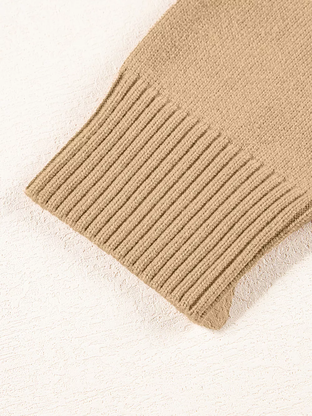 Center Seam Drop Shoulder Pullover Solid Sweater, image 15