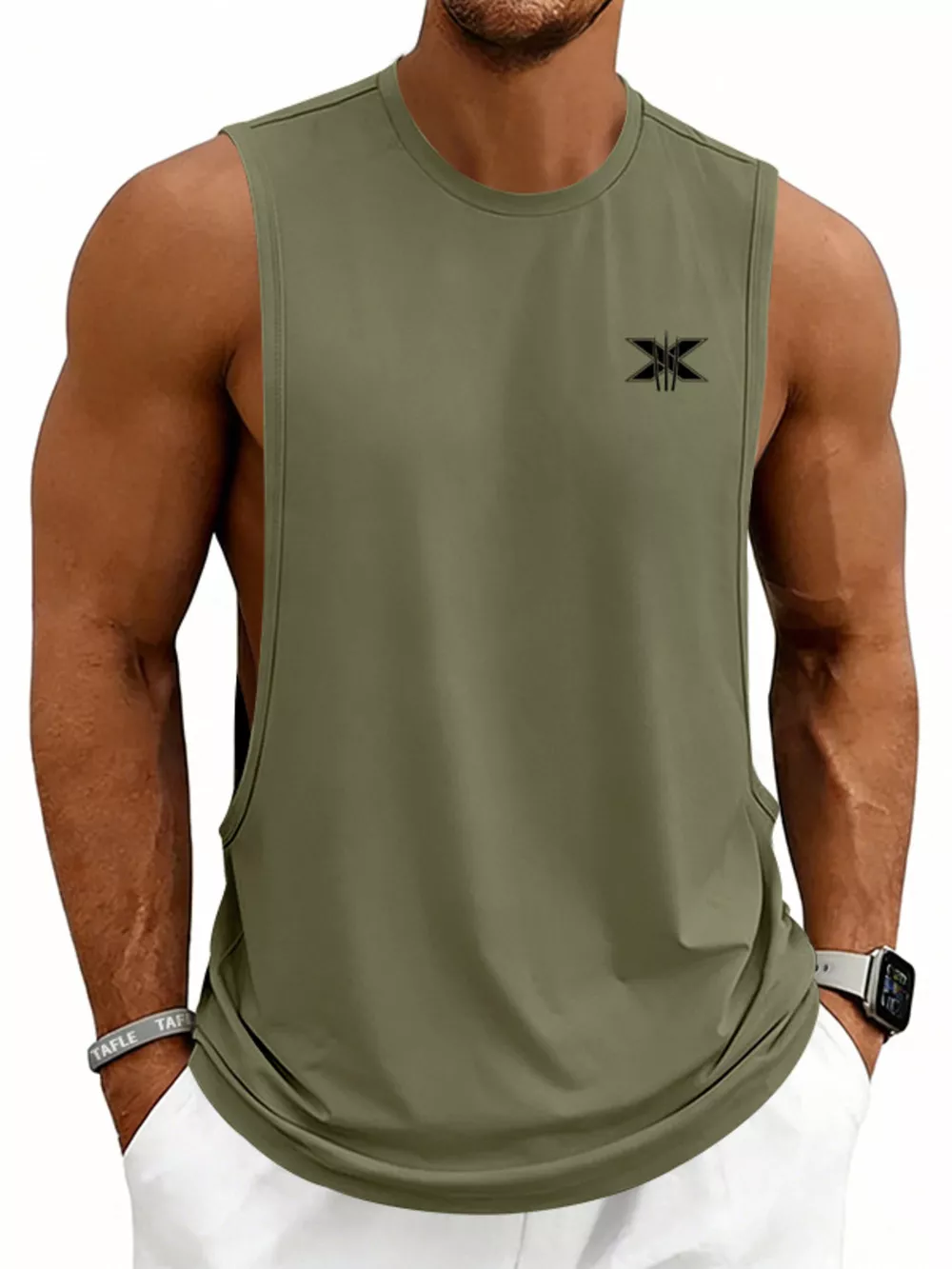 Men's Full Size Round Neck Tank Plus Size, image 17