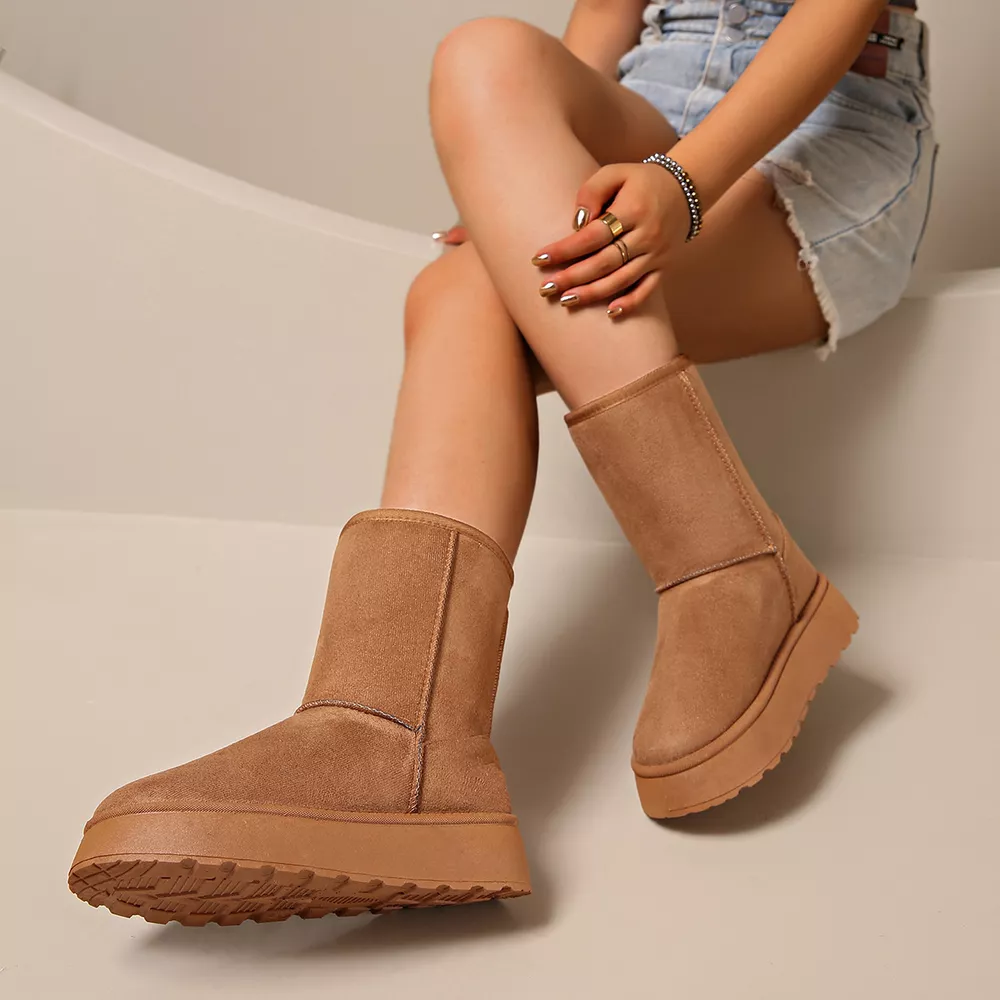Round Toe Platform Boots, image 5