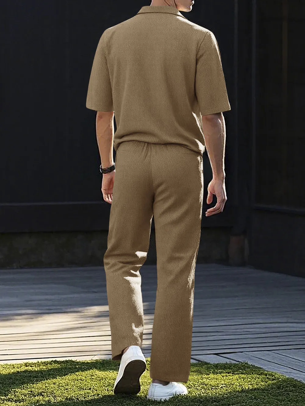 Men's Full Size Short Sleeve Top and Pants Set Plus Size, image 11