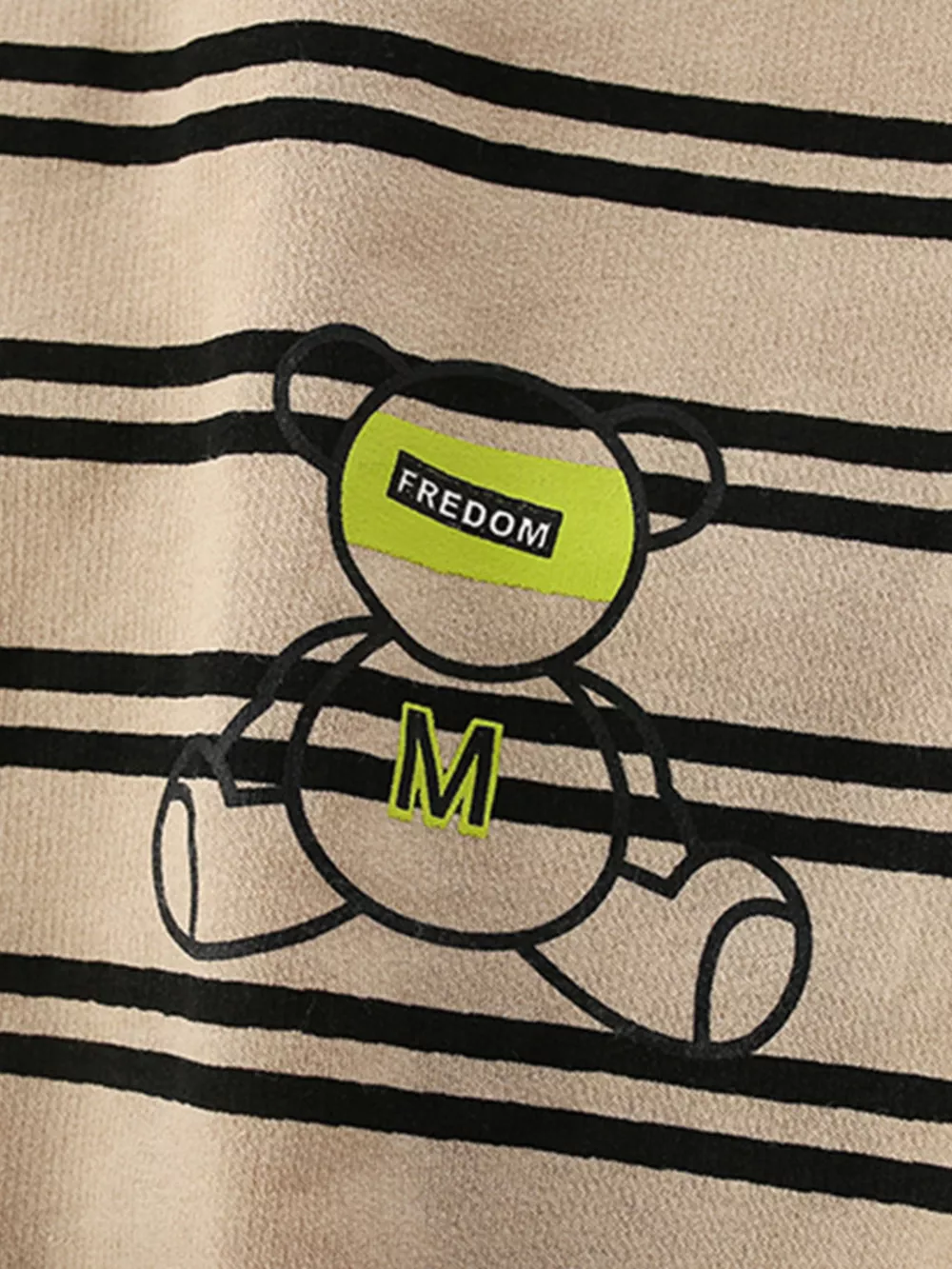Children's Striped Bear Crew Neck Sweatshirt, image 6