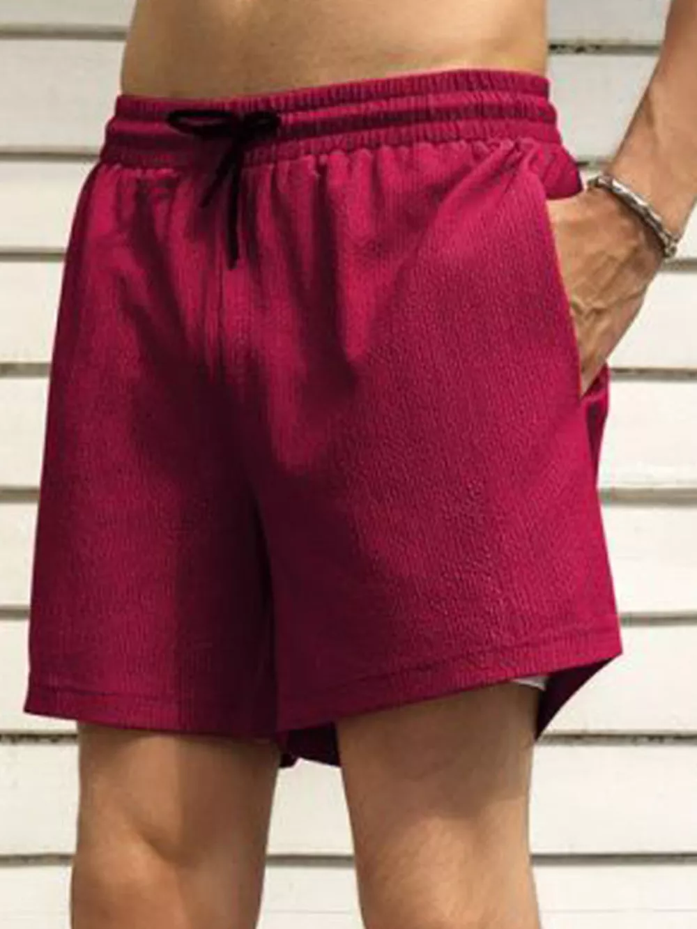 Men's Drawstring Shorts with Pockets, image 10