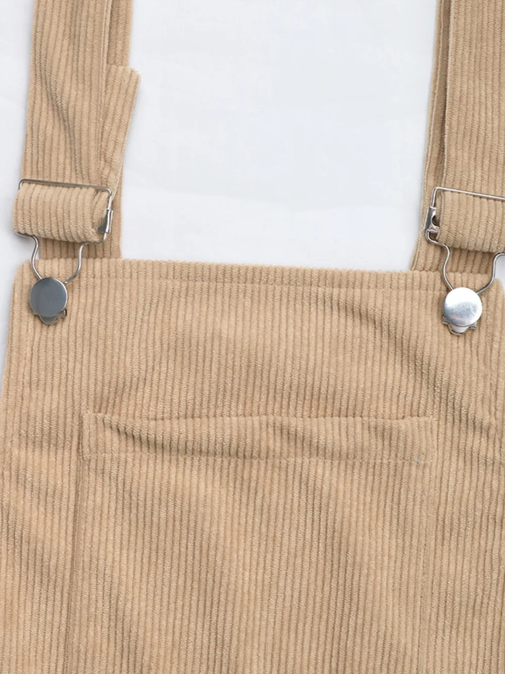 Corduroy Overall Dress with Pocket, image 6