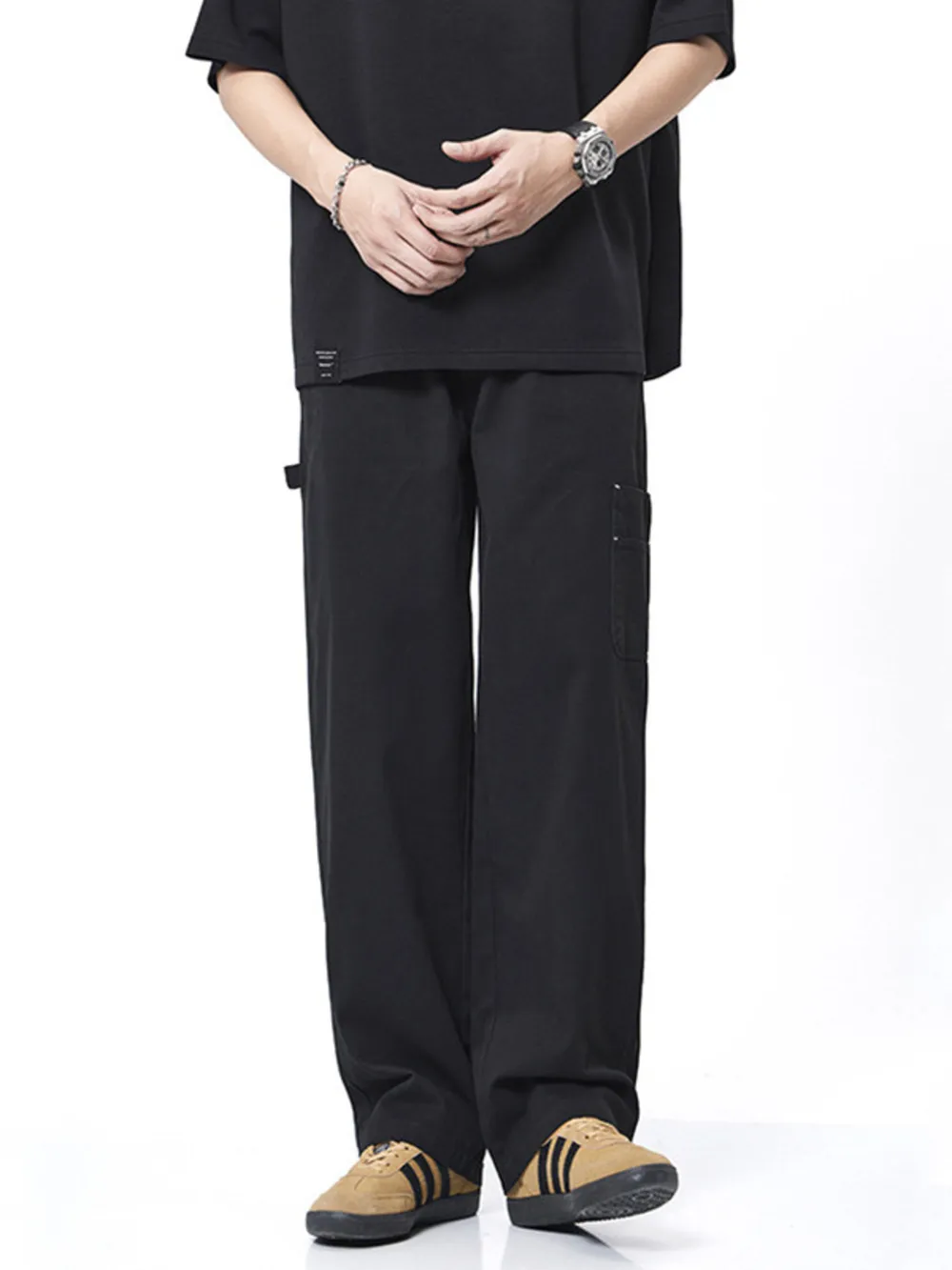 Men's Plus Size Wide Leg Pants, image 5