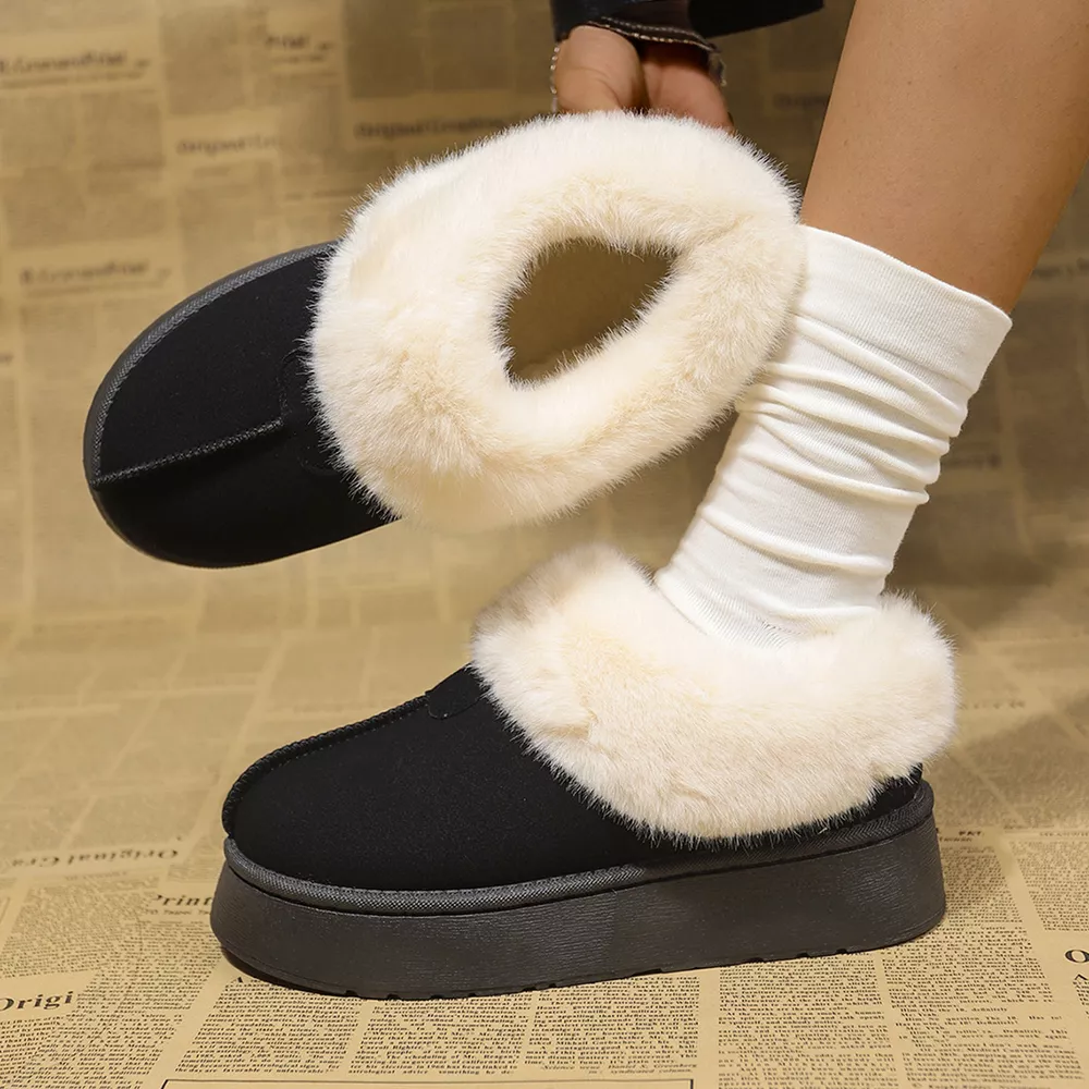 Fuzzy Platform Ankle Boots, image 16