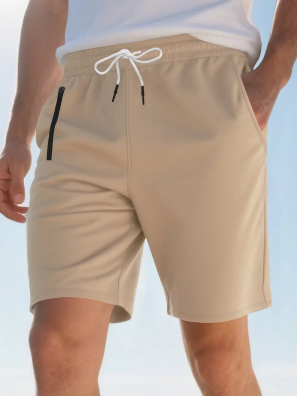 Men's Full Size Drawstring Casual Shorts Plus Size, image 16