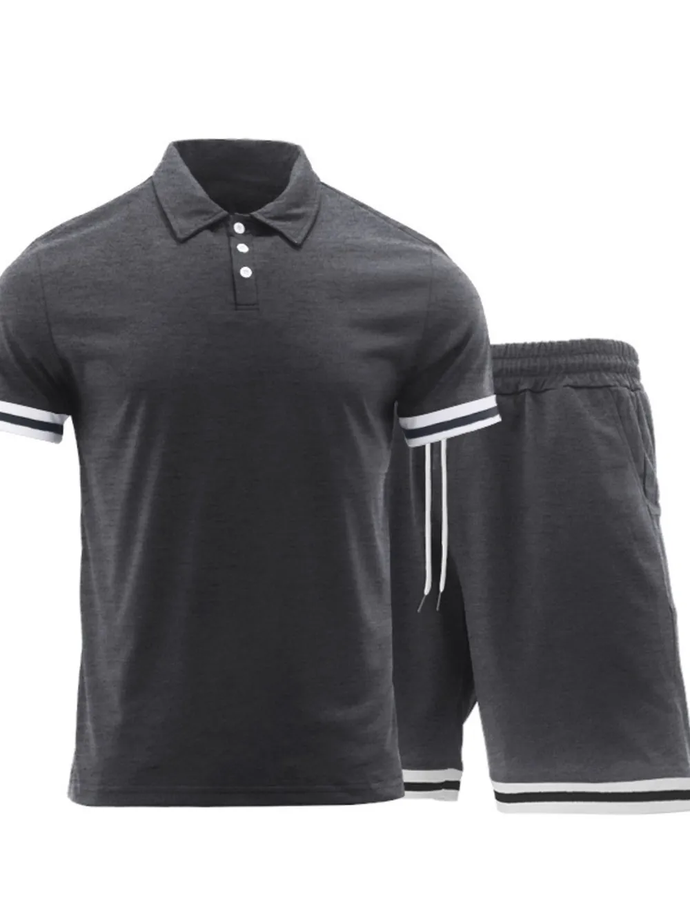 Men's Short Sleeve Polo and Shorts Set, image 5
